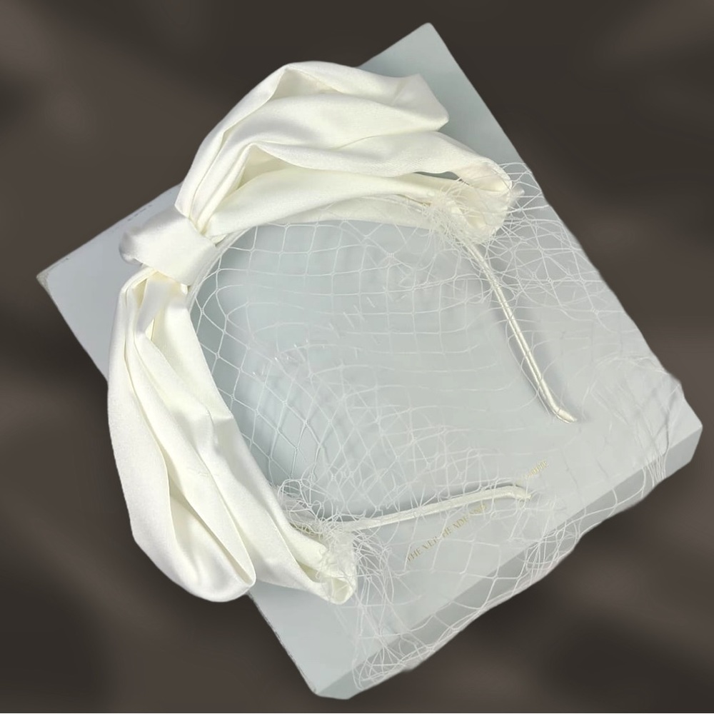 Veil Headband Bright White By Kristin Ess Hair